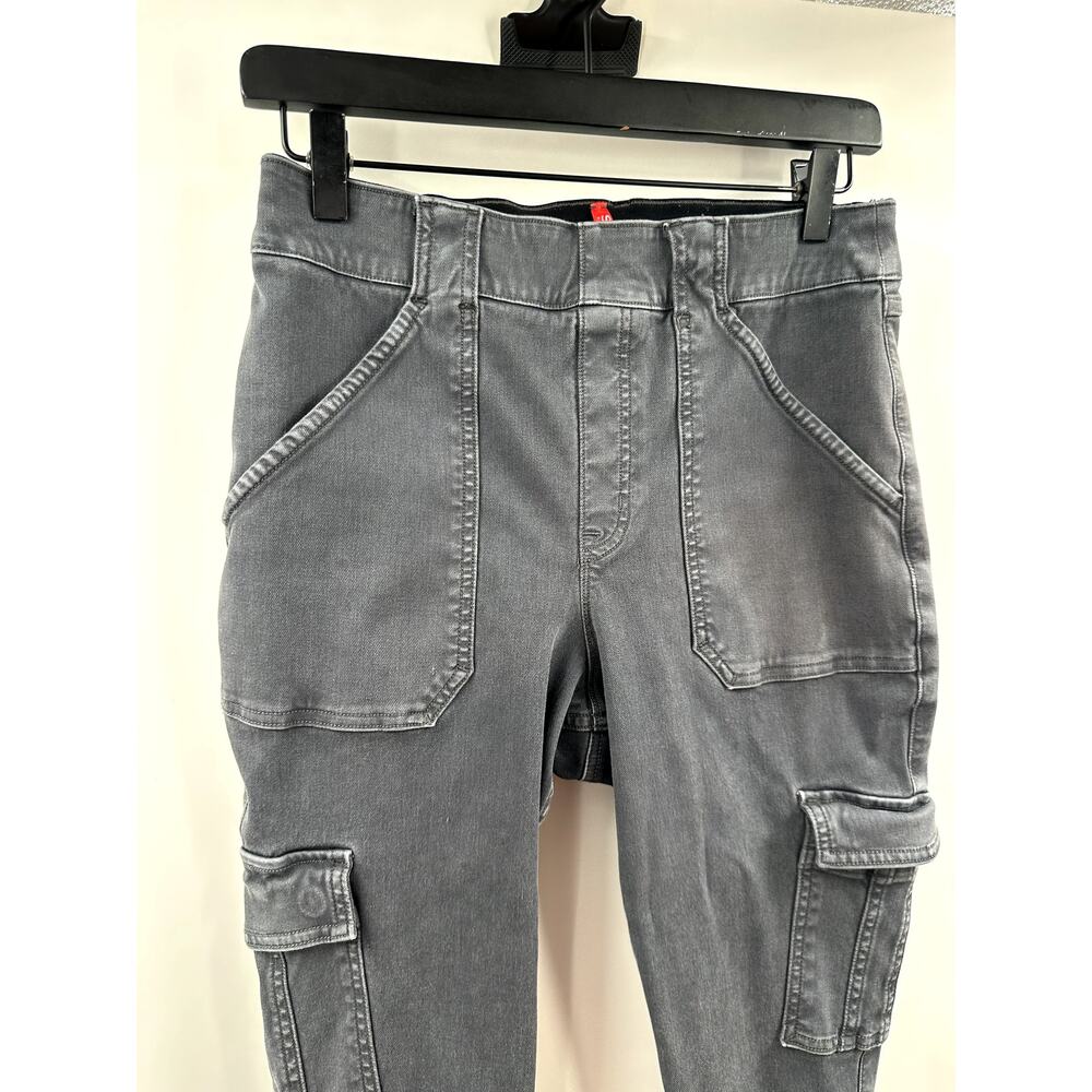 Women's Black Cargo Pants - Picture 2 of 7
